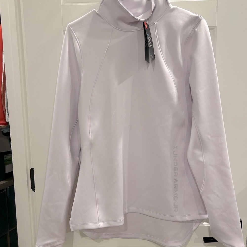 Under Armour Coldgear Light Purple Long Sleeve Fitted Size Medium NWT